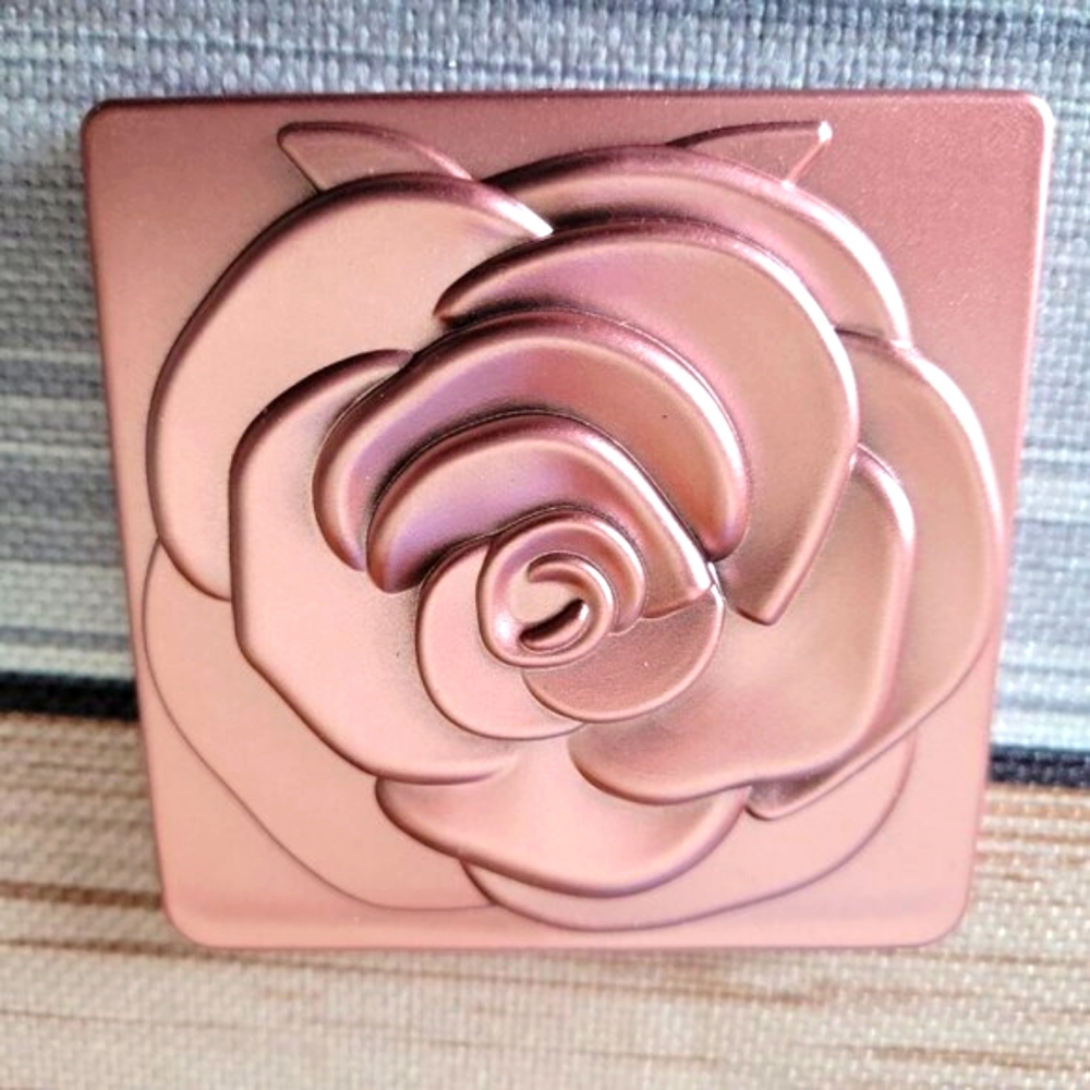 ๐นElegant Pink Rose Design Compact Pocket Makeup Mirror Normal & Magnifying - Picture 8 of 11